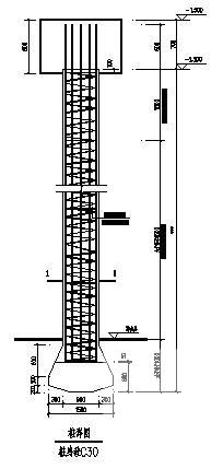 3层框架结构营业房结构CAD施工图纸（素混凝土桩） - 3