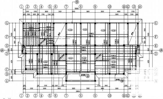 4层框架桩基础住宅楼结构CAD施工图纸(平法标注) - 3