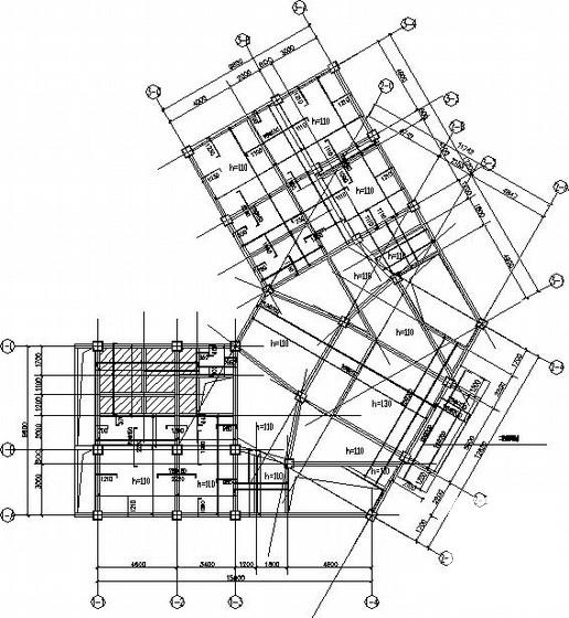 审计局钢筋混凝土框架综合办公楼结构CAD施工图纸 - 1