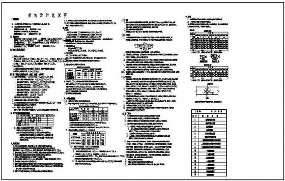 3层框架结构体育馆结构CAD施工图纸（36米跨） - 1