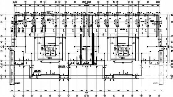 15层框架剪力墙结构住宅楼结构CAD施工图纸(自行车坡道) - 2
