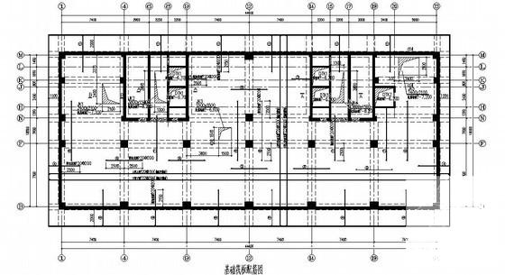 框剪结构住宅楼结构CAD施工图纸（18层筏板基础） - 1