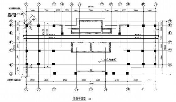 框剪结构住宅楼结构CAD施工图纸（18层筏板基础） - 3