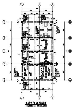 两层框架水泵房结构CAD施工图纸（挡土墙结构）(平面布置图) - 3