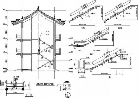 框架结构养老院结构CAD施工图纸（3层独立基础）(平面布置图) - 4