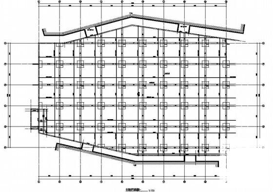 空心楼板地下车库结构CAD施工图纸 - 1