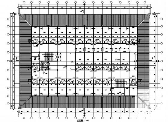 4层仿古宾馆建筑方案CAD施工图纸(卫生间大样图) - 2