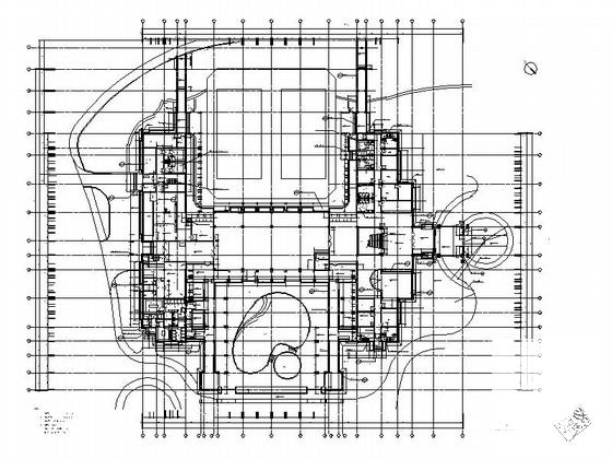 知名企业3层宾馆建筑CAD施工图纸(总平面图) - 3
