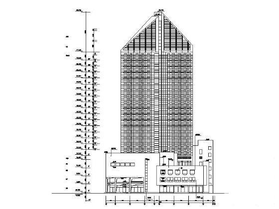 21层五星级酒店建筑扩初CAD图纸 - 4