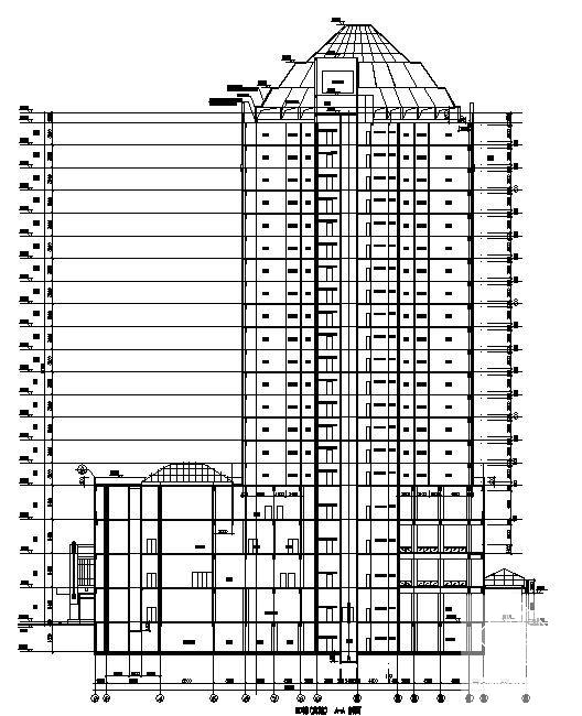 国际20层商城建筑施工CAD图纸 - 2