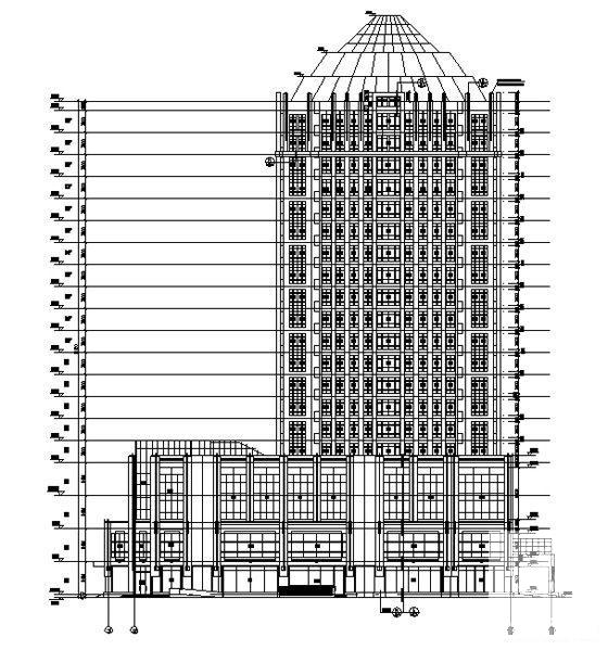 国际20层商城建筑施工CAD图纸 - 4