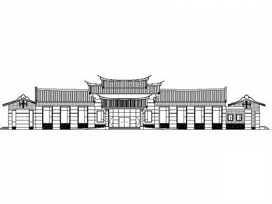 2层迎宾馆建筑施工CAD图纸(总平面图) - 1