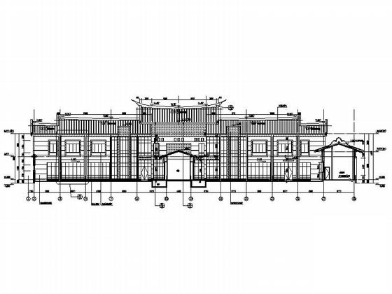 2层迎宾馆建筑施工CAD图纸(总平面图) - 4
