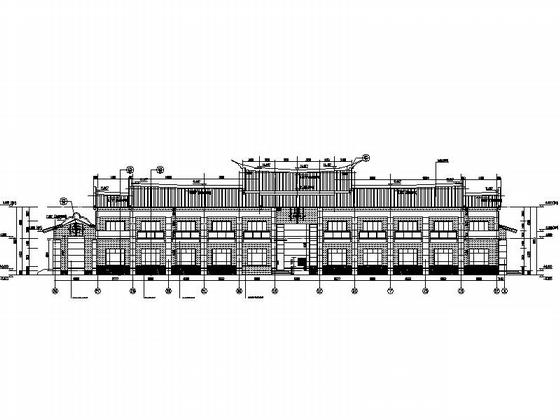 2层迎宾馆建筑施工CAD图纸(总平面图) - 5