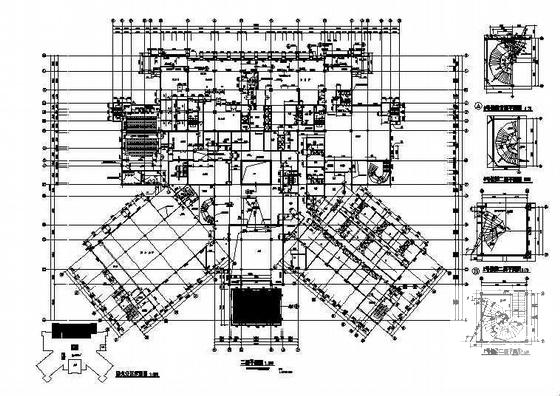 13层酒店CAD施工图纸(卫生间详图) - 3