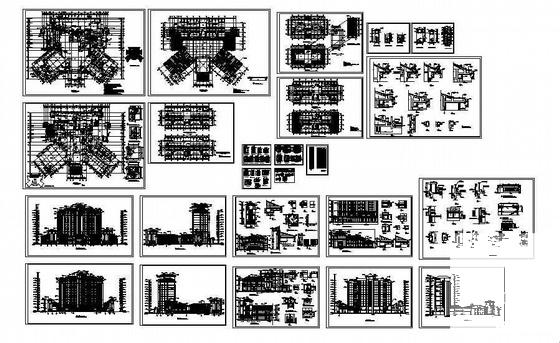 13层酒店CAD施工图纸(卫生间详图) - 4