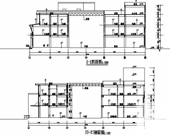 3层酒店建筑施工CAD图纸(卫生间详图) - 2