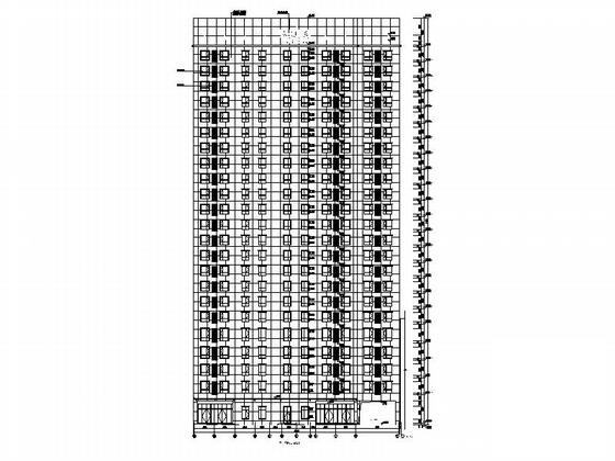 现代风格23层酒店式公寓楼建筑施工CAD图纸 - 4