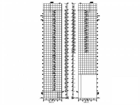 现代风格23层酒店式公寓楼建筑施工CAD图纸 - 5