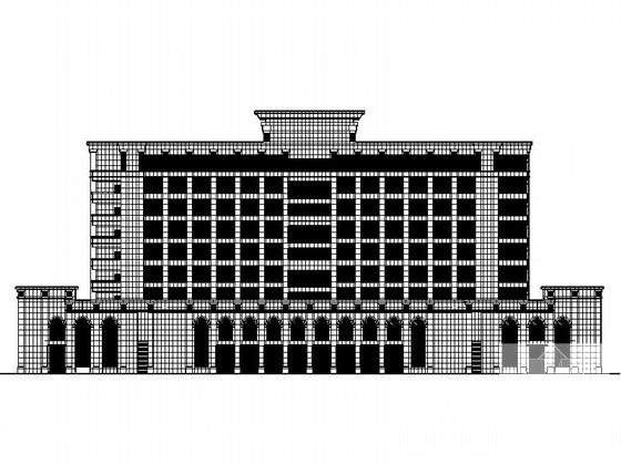 机场地块8层现代风格商务酒店建筑设计CAD施工图纸（知名建筑设计院） - 1