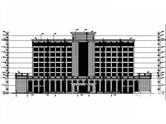 机场地块8层现代风格商务酒店建筑设计CAD施工图纸（知名建筑设计院） - 4