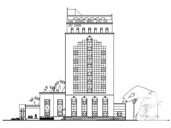 现代风格五星级高层大酒店建筑设计扩初图纸(平面图) - 2