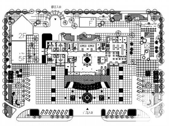 现代风格五星级高层大酒店建筑设计扩初图纸(平面图) - 3