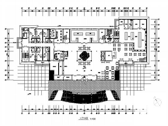 现代风格五星级高层大酒店建筑设计扩初图纸(平面图) - 4