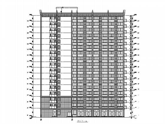 17层现代风格商务酒店设计CAD施工图纸 - 4