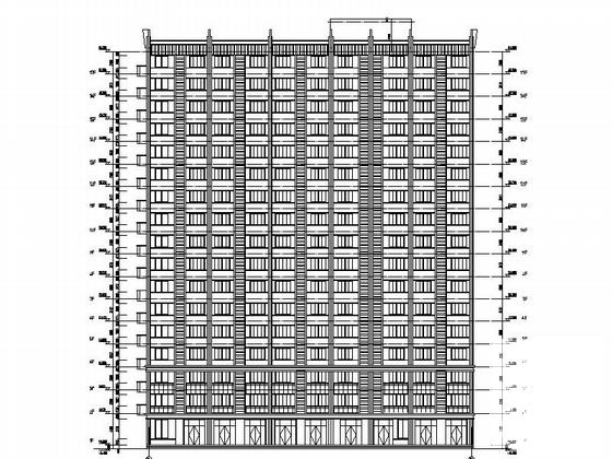17层现代风格商务酒店设计CAD施工图纸 - 5