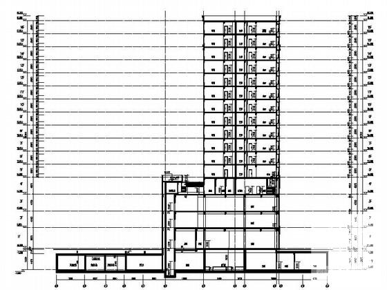 现代风格高层酒店建筑设计CAD施工图纸 - 2