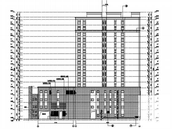 现代风格高层酒店建筑设计CAD施工图纸 - 4