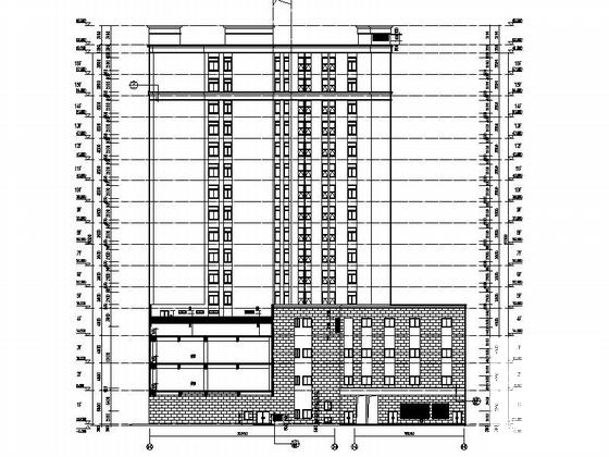 现代风格高层酒店建筑设计CAD施工图纸 - 5