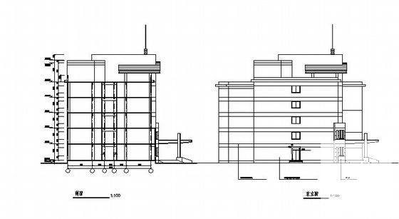 4层宾馆建筑施工CAD图纸(卫生间详图) - 2