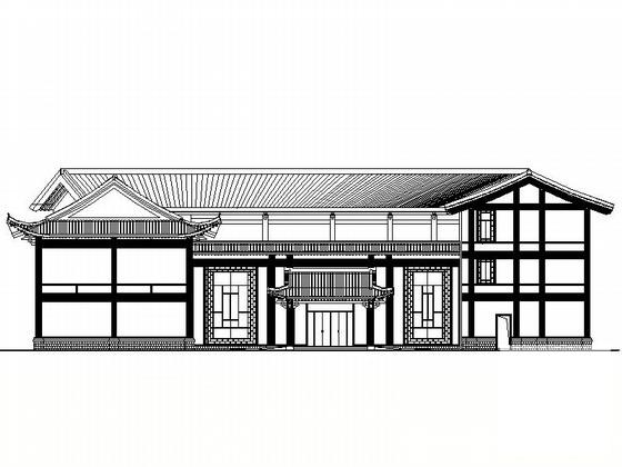 框架结构4层酒店建筑施工CAD图纸（A楼） - 1