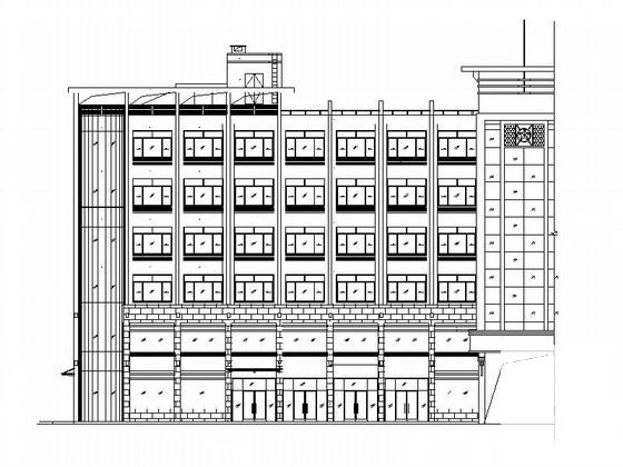 6层宾馆建筑CAD施工图纸 - 1