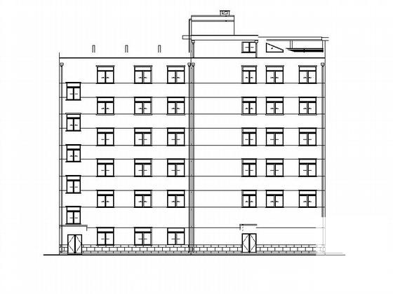 6层宾馆建筑CAD施工图纸 - 2