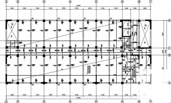 地下1层地上13层框剪商贸大厦结构CAD施工图纸(边缘构件配筋) - 2