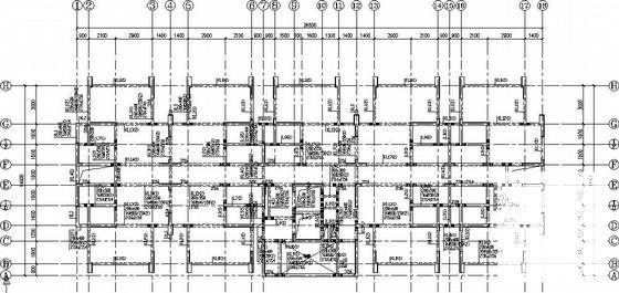 18层钻孔桩剪力墙公租房、廉租房结构CAD施工图纸 - 1