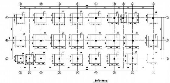 4层框架办公楼结构CAD施工图纸（独立基础、梯屋面） - 2