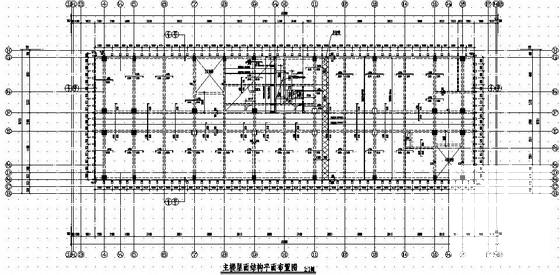 12层框架结构公共服务用房整套结构CAD施工图纸(地下室顶板) - 2