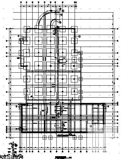 12层框架结构公共服务用房整套结构CAD施工图纸(地下室顶板) - 3