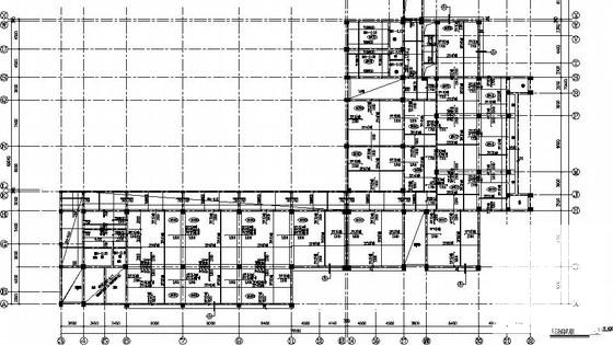 蜂巢芯空心楼盖框架教学楼结构CAD施工图纸（独立基础）(现浇钢筋混凝土) - 2