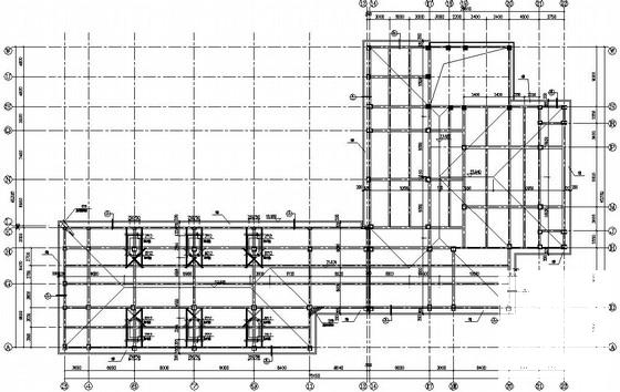 蜂巢芯空心楼盖框架教学楼结构CAD施工图纸（独立基础）(现浇钢筋混凝土) - 3