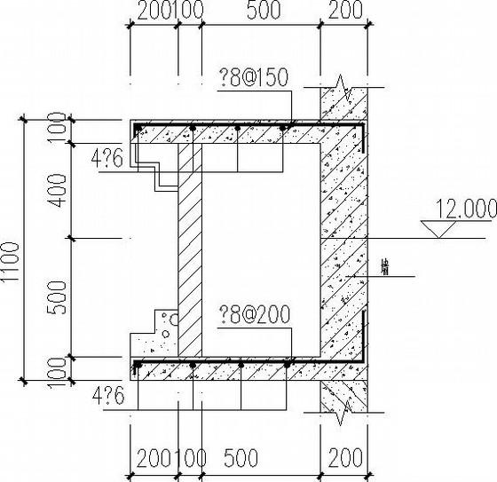 33层剪力墙住宅楼结构CAD施工图纸（桩基础）(底板平面图) - 4
