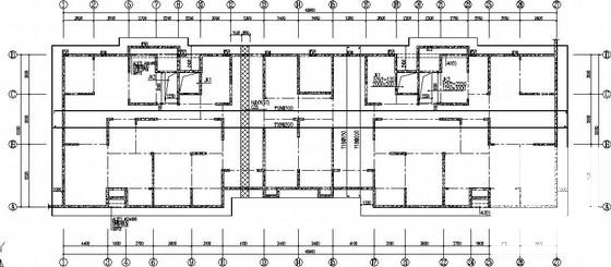 地下2层，地上18层剪力墙公馆结构CAD施工图纸（筏型基础） - 1
