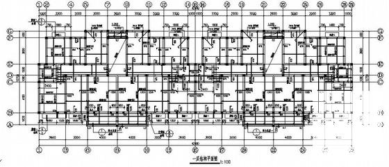 6层框架结构住宅楼结构CAD施工图纸（坡屋面阁楼） - 2