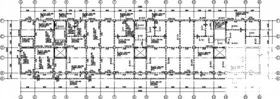 12层筏型基础框剪住宅结构CAD施工图纸(楼梯剖面图) - 2