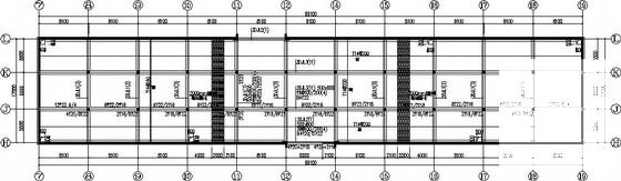 框架办公楼纯无梁楼盖地下车库结构CAD施工图纸 - 1