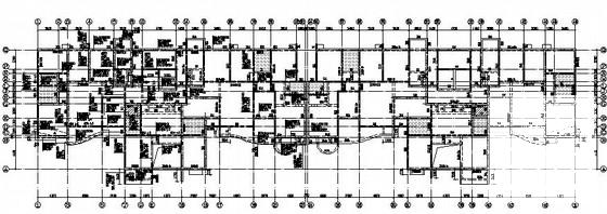 25层复杂高层剪力墙结构住宅楼结构CAD施工图纸(坡屋顶) - 1